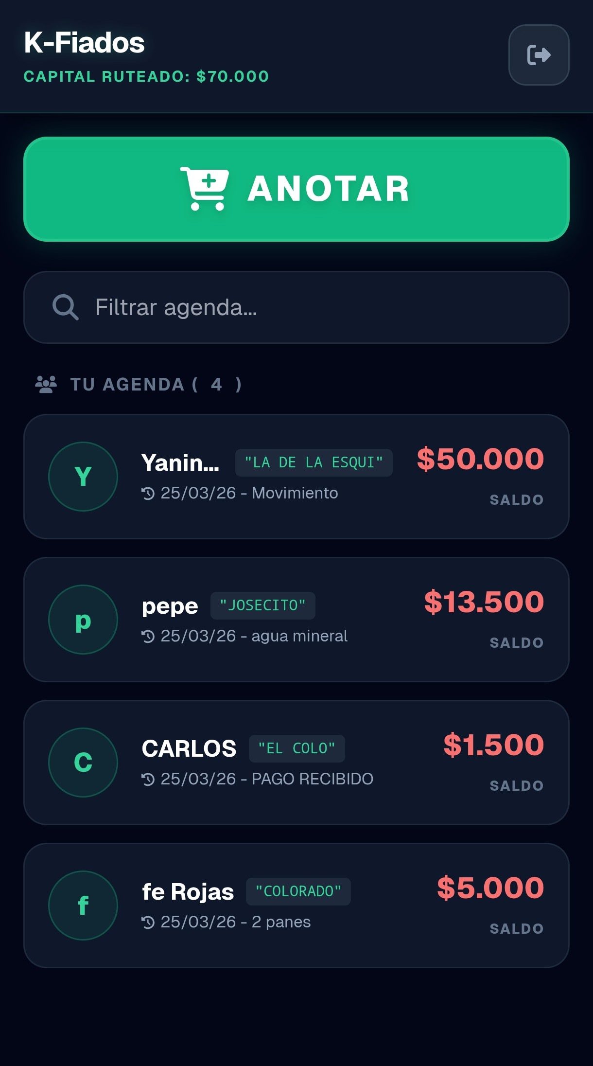 Kilynetix Fiado Screen 7