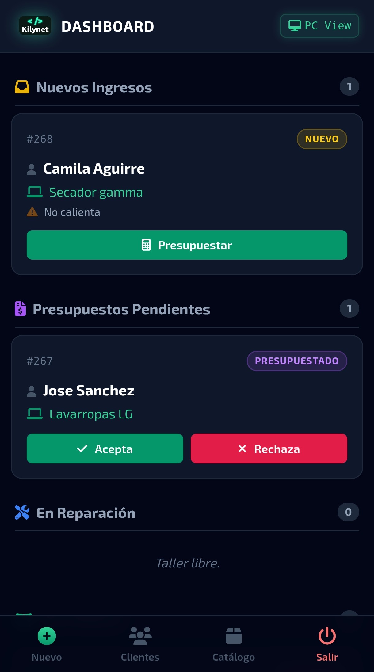 Kilynetix Labs Screen 4